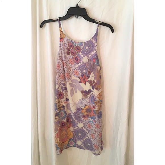 Pastel floral chiffon sleeveless dress - Picture 1 of 4